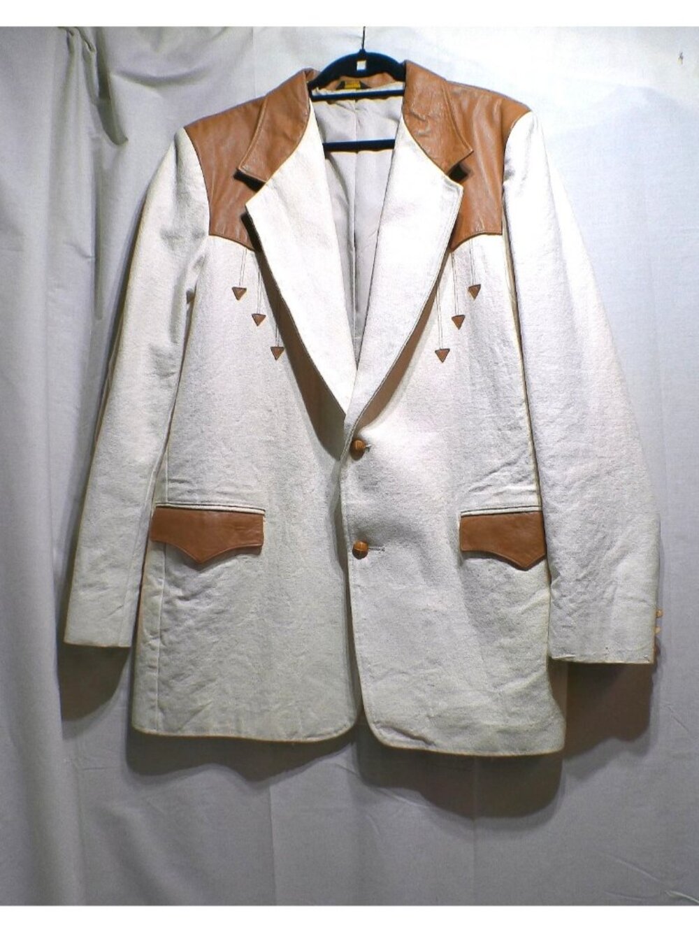 Vintage Western Jacket Men's Blazer Cowboy Pioneer Wear 46L